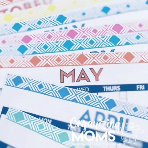 Cute Free Printable Monthly Calendars - Organizing Moms