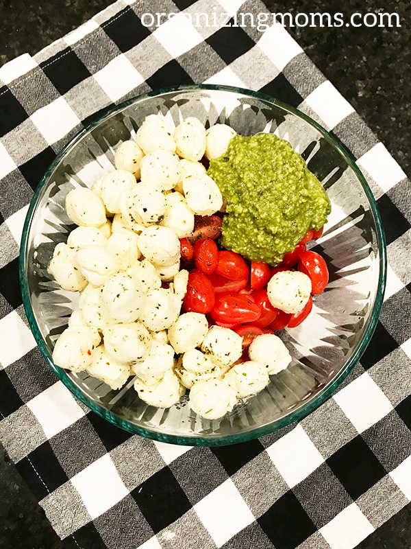 costco caprese with pesto