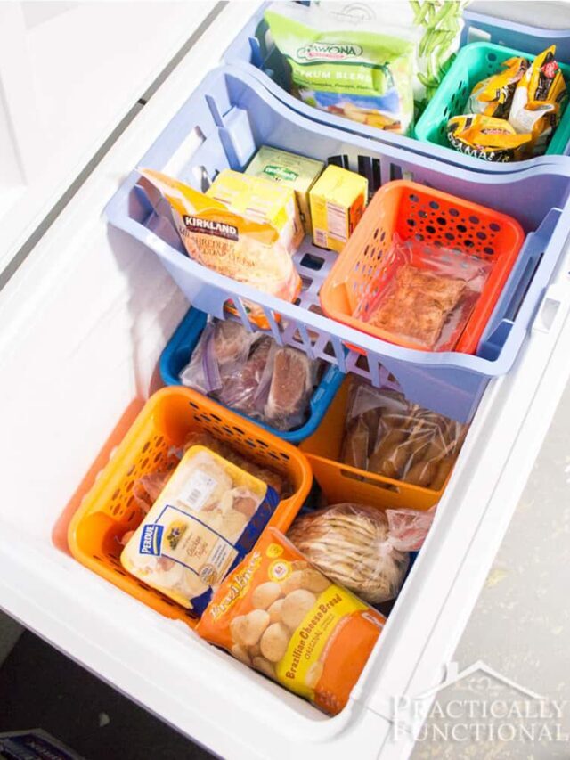 Deep Freezer Organization with Reusable Bags Story