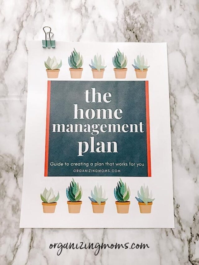 How to Create a Simple Home Management Plan Story