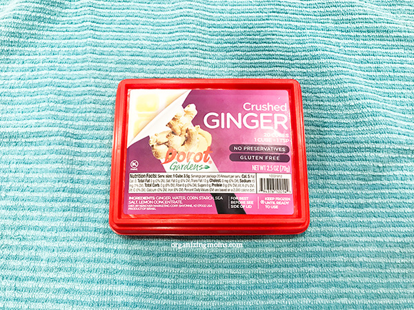 crushed ginger cubes