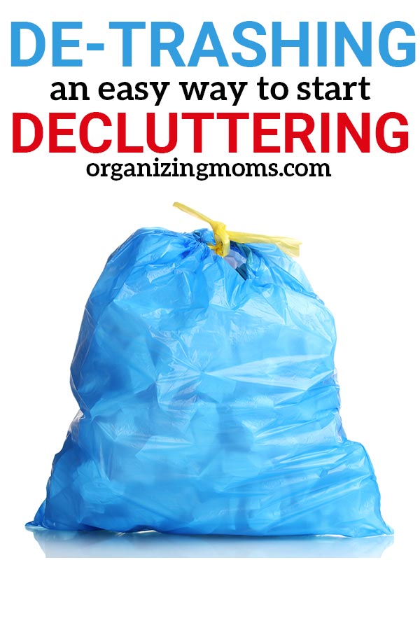 Wonder where to start decluttering? Make quick, effective progress by de-trashing! You'll be surprised at how much you can get rid of and how much space you'll clear once you get started. Find out how to de-trash your space effectively and start building your decluttering confidence.