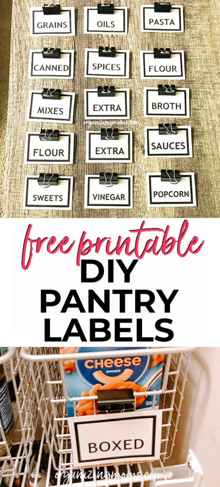 diy pantry labels