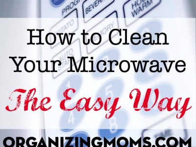 A super-easy way to clean your microwave. Part of the busy moms cleaning challenge.