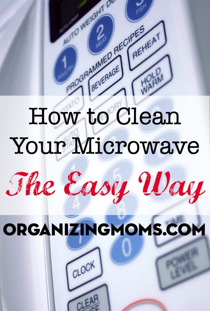 A super-easy way to clean your microwave. Part of the busy moms cleaning challenge.