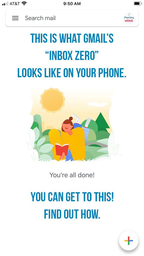 email inbox zero on phone