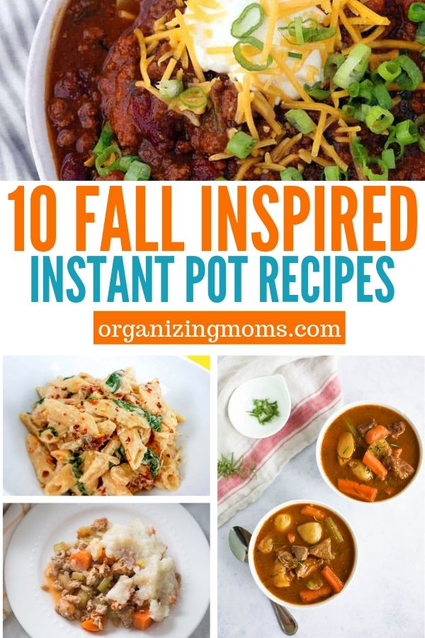 10 fall inspired instant pot recipes