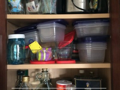 How to organize your food storage containers.