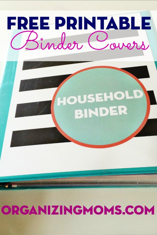 Free Printable Binder Covers. Download and use to organize your own paperwork!