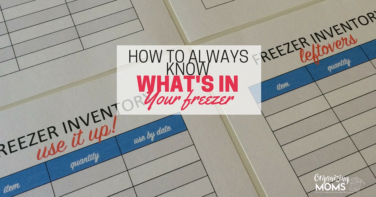 How to Organize a Deep Freezer Organizing Moms