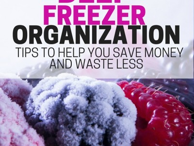 Deep freezer organization - step-by-step instructions that will help you clean our your deep freeze, get it organized, and save money on food.