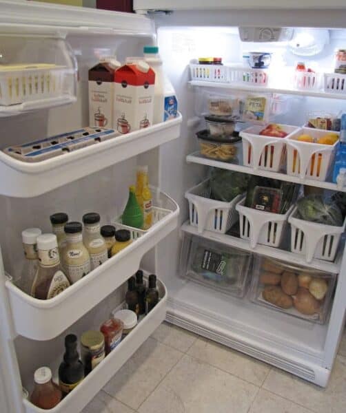 organized refrigerator