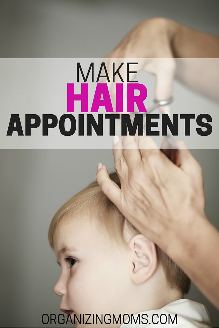 Before the holidays begin, schedule hair appointments. Look great in all of your holiday pictures!