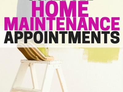 Schedule home maintenance appointments and take care of DIY home projects before the holidays.
