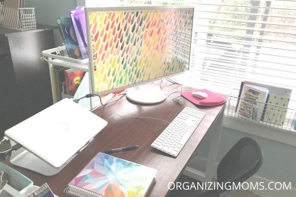 home office workspace homeschool room