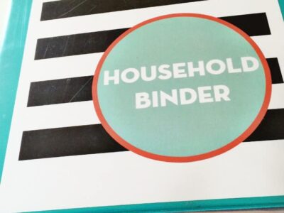 Save time and energy by making your own simple household binder.