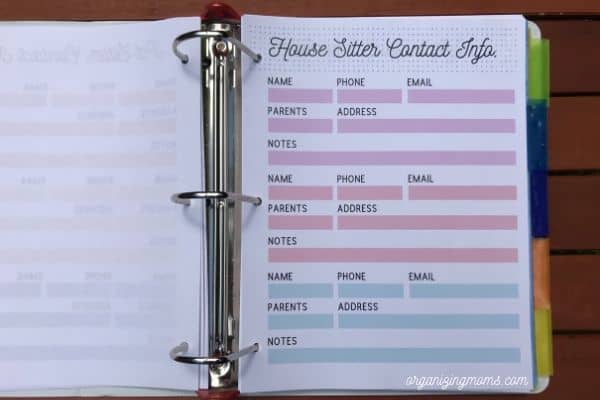 how to create a home management binder