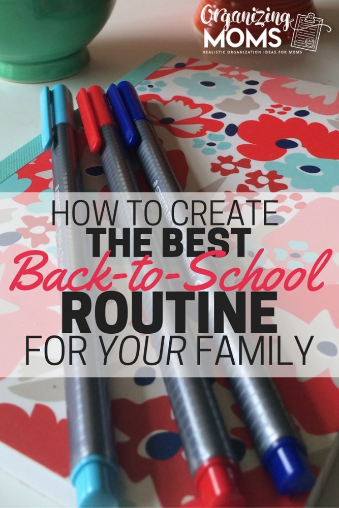 best back to school routine