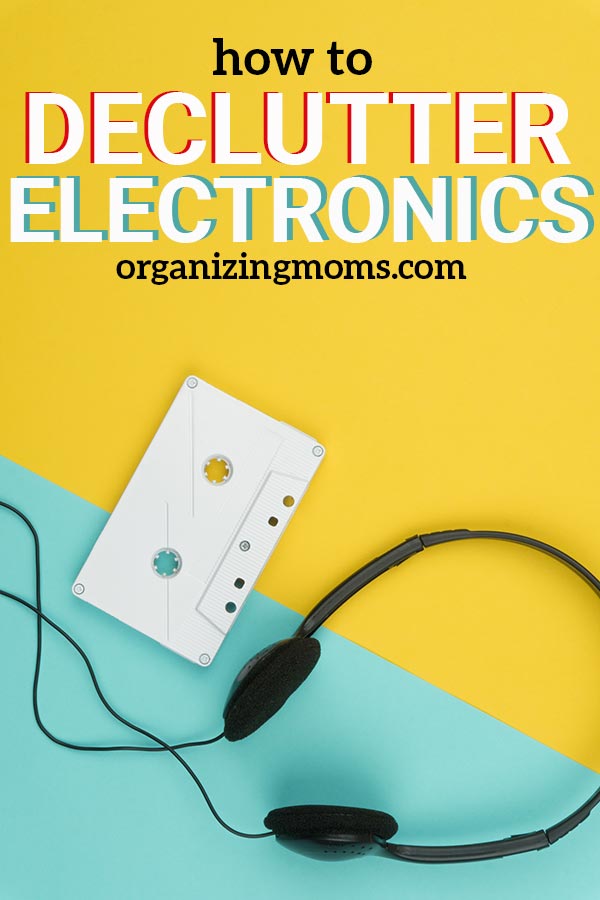 How to declutter electronics, computers, old devices, printers, and more. || declutter | decluttering tips | technology clutter | organize | decluttering ideas | recycle | overwhelmed by clutter.