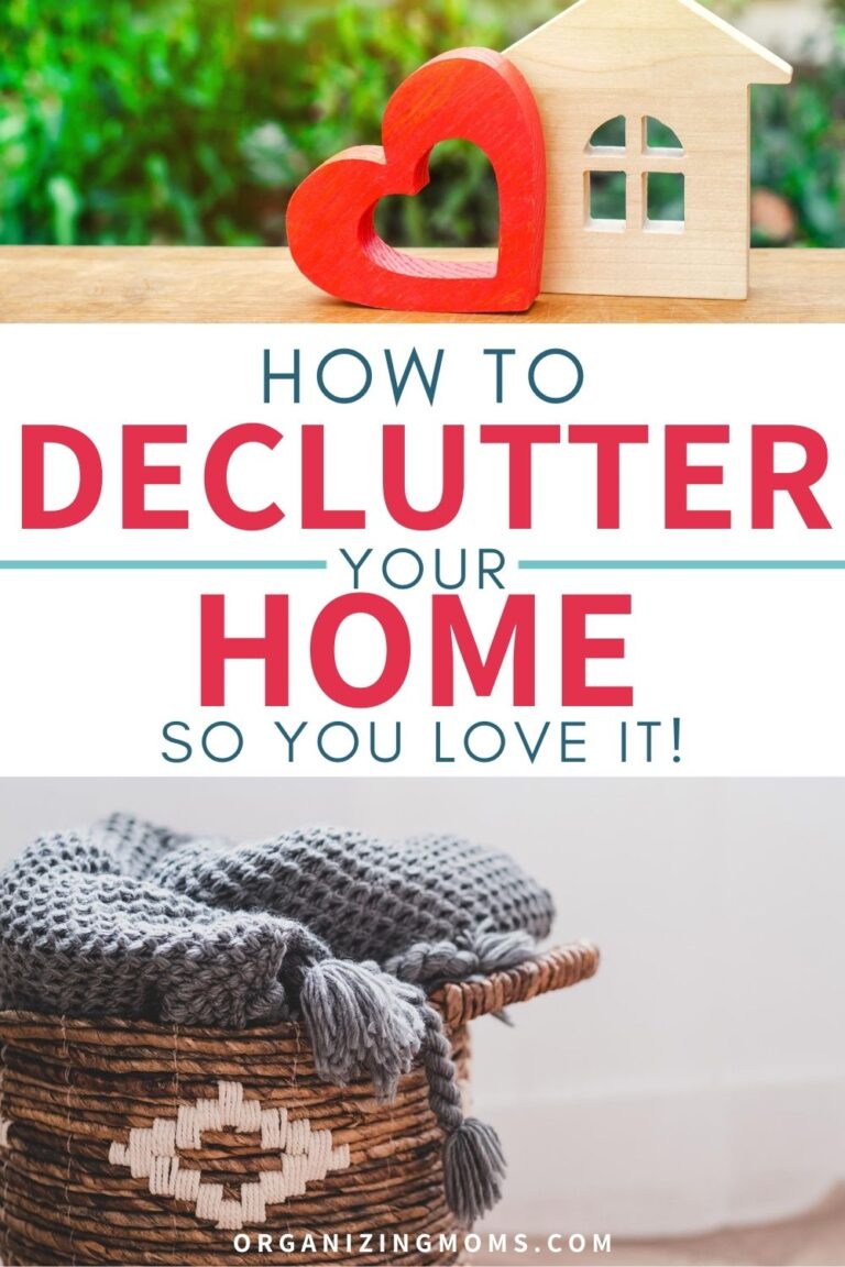 declutter home for showing