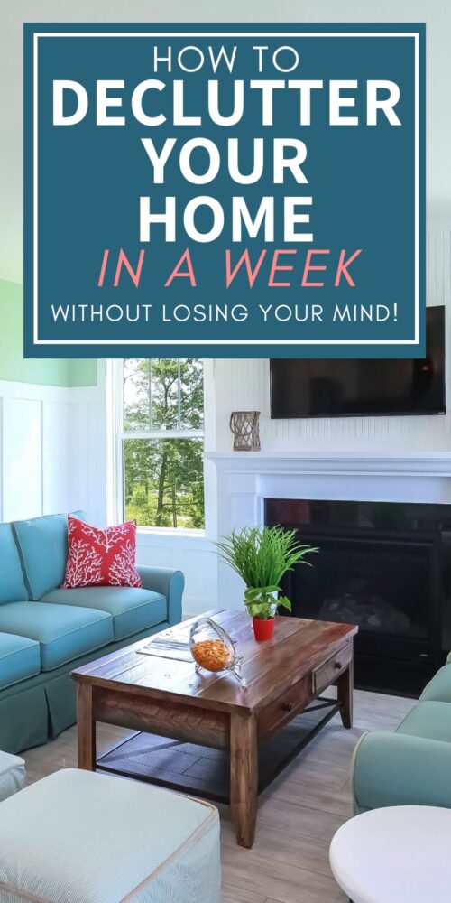 how to declutter your house in a week
