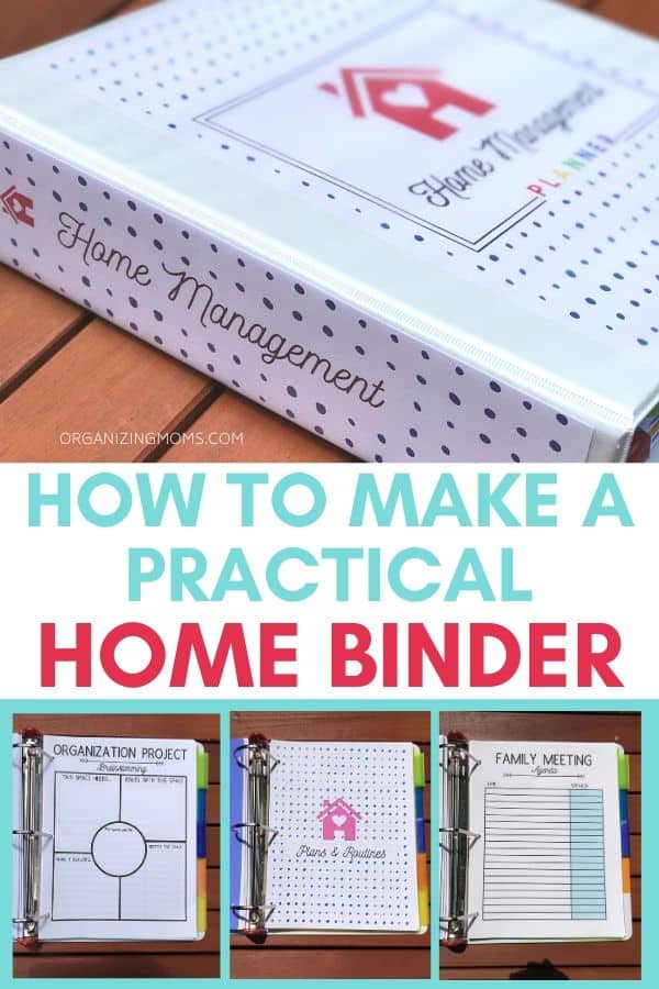 how to make a practical home binder