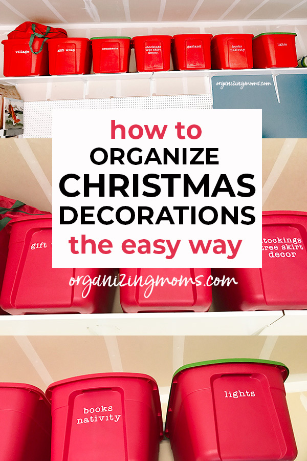 how to organize christmas decorations