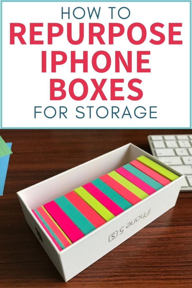 how to repurpose iphone boxes for storage