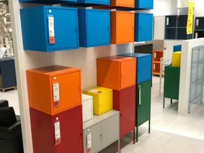 Colorful storage at IKEA