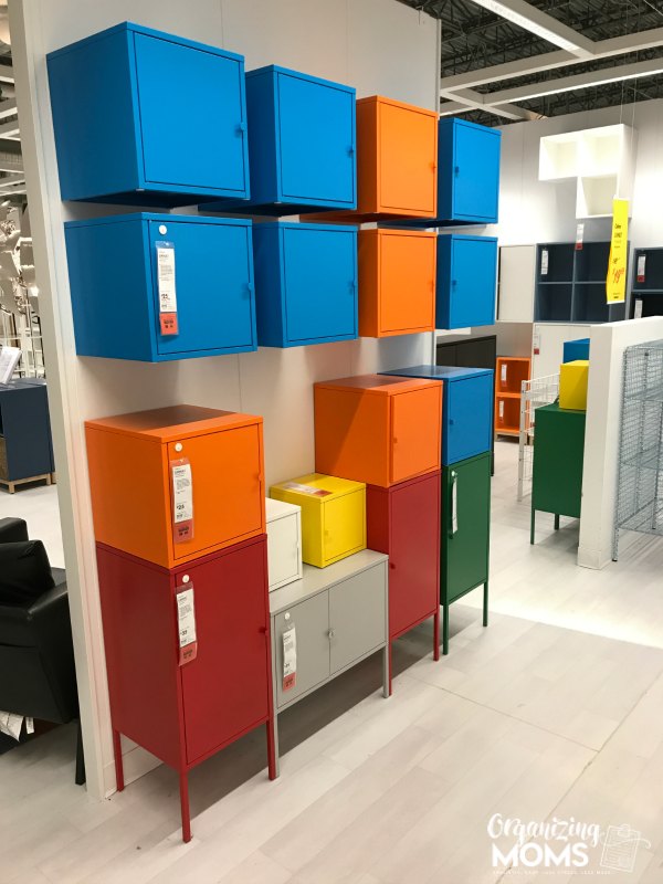 Colorful storage at IKEA