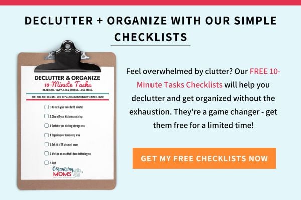 decluttering checklists sign up