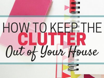 How to keep the clutter out of your home. How to stop the inflow of stuff so you can keep your space decluttered and peaceful.