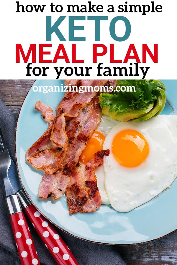 How to make a keto meal plan for families. Simple, straightforward approach to creating a meal plan you can use each week. Great for families - especially when you need some flexibility for those who aren't doing keto. 