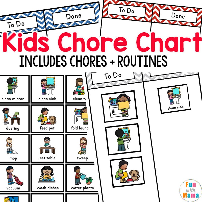 Easy to Use Chore Chart Ideas For Kids Organizing Moms