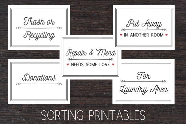 laundry room sorting printables