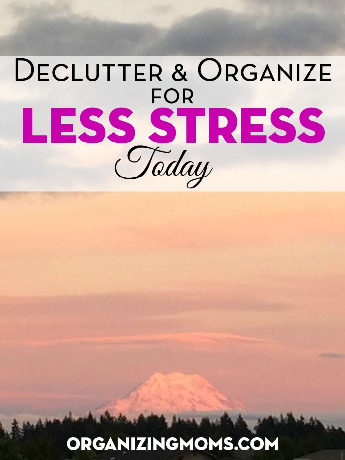 Looking for a way to reduce your stress? Surprisingly, decluttering and organizing can reduce your stress almost immediately!