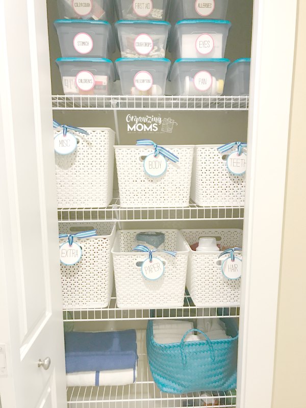 Realistic Linen Closet Organization - Organizing Moms