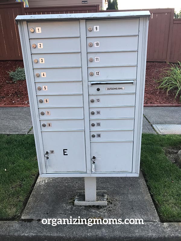 Where I pick up my mail before sorting
