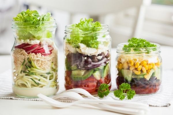 make ahead mason jar salads