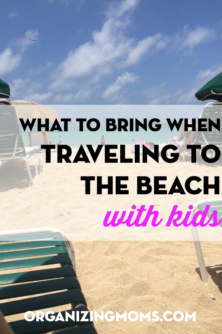 Great tips for ideas of what to pack when you go on a beach trip with children. 