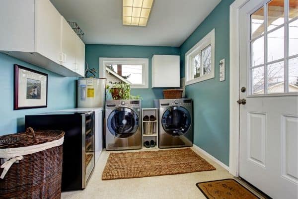 organized laundry room