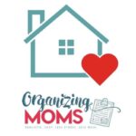 organizing moms logo with house and heart