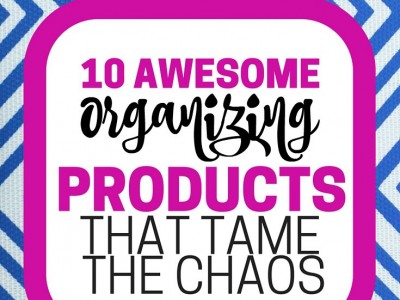 Ten organizing products that really work! I've come to depend on these organizing solutions to keep our house organized. They're awesome!