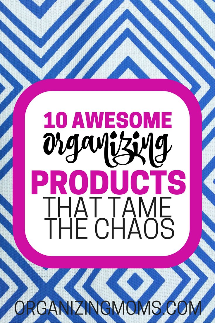 Ten organizing products that really work! I've come to depend on these organizing solutions to keep our house organized. They're awesome!