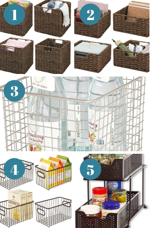 Images of first five baskets recommended in this post.