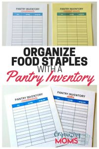 How to do a pantry inventory and organize all of your food staples.