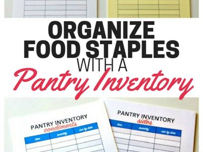 Organize Food Staples With A Pantry Inventory Organizing Moms