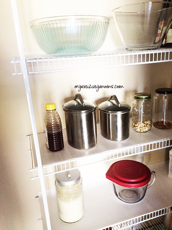 pantry with cover wire shelving