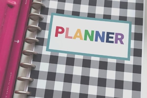 planner cover closeup