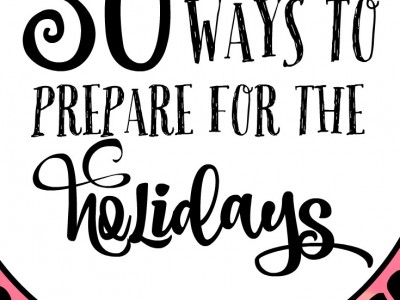 Prepare for the holidays now! Tips for less stress, gift ideas, how to get your ducks in a row, scheduling, and holiday specific ideas for Christmas, Thanksgiving and Halloween!